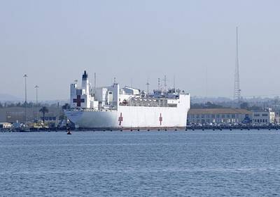 USNS Mercy: Photo credit USN