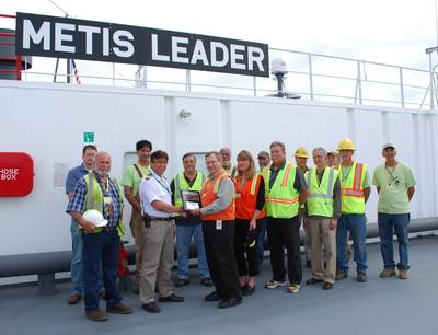 Metis Leader welcoming: Photo courtesy of ISS