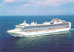 MHI has previous experience in building cruise ships. Pictured here is the 113,000 gt Diamond Princess. (Photo: MHI)