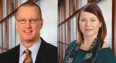 Michael Noone (left) will become President of TOTE Maritime Puerto Rico and Grace Greene (right) will assume the role of President at TOTE Maritime Alaska (Photos: TOTE)