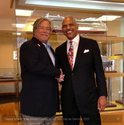 Micky Arison & Arnold W. Donald: Photo courtesy of Carnival