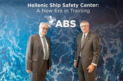 Minister of Shipping and Insular Policy of Greece Christos Stylianides and ABS Chairman and CEO Christopher J. Wiernicki (Photo: ABS)