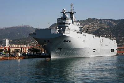 Mistral-class Ship: Photo credit Wikimedia CCL