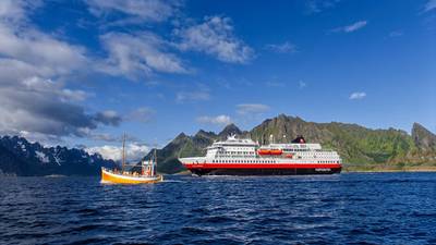 MS Otto Sverdrup offers year-round expedition cruises along the spectacular Norwegian coastline, and is Hurtigruten Expeditions' third battery-hybrid powered ship. Photo: AGURTXANE CONCELLON/Hurtigruten Expeditions