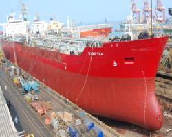 MT. Kirsten accommodated for her repairs in Colombo's 125,000 DWT drydock capacity drydock.