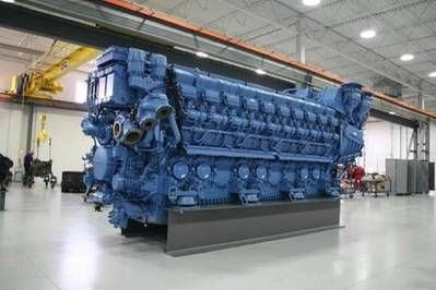 MTU Series 8000 Engine: Photo credit Tognum MTU