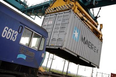 Multimodal transfer: Image courtesy of Maersk Line