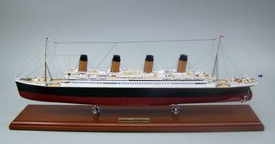 Museum Quality Titantic Model: Photo credit SD Model Makers