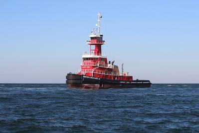 M/V Morton S. Bouchard Jr. on sea trials (Photo: VT Halter Marine)