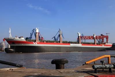 MV Thameborg: Photo credit Royal Wagenborg/Hudong-Zhonga Shipbuilding