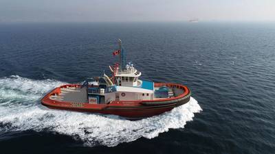 The tugs – to be named SD Aisemaht and SD Qwiy Aanitsa Sarah – will service Canada’s Trans Mountain Expansion Project. Credit: KOTUG   