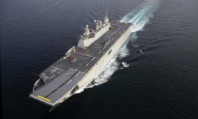 Navantia has counted on navy business to sustain itself in recent years, building ships such as this LHD.