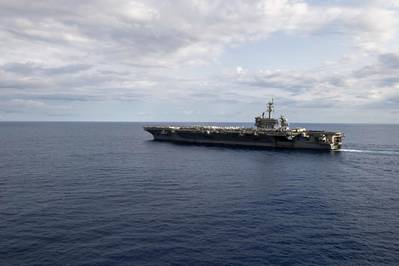 Nimitz-class aircraft carrier USS Theodore Roosevelt (CVN 71) in the Philippine Sea on March 24, 2020. (U.S. Navy photo by Jomark A. Almazan)
