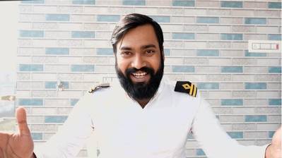 Nirmalesh Chandra Nirmal, 2nd Officer, Fleet Management Ltd, Hong Kong, SAR, who features in the film