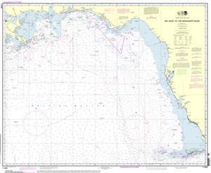 NOAA’s newest addition to the nautical charting portfolio is the new Portable Document Format (PDF) nautical chart, which provides up-to-date navigation information in this universally available file type. The image above is of the Gulf Coast - Key West to Mississippi River. (Credit: NOAA)