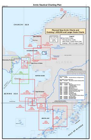 NOAA's planned charts of the Arctic.