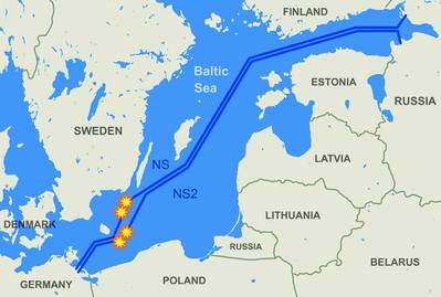 Nord Stream 1 and Nord Stream 2, built across the Baltic Sea by Russia's state-controlled Gazprom GAZP.MM to pump natural gas to Germany, were damaged on Sept. 26, 2022. Copyright scaliger/AdobeStock