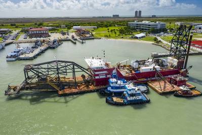 On display at the event were some of the many vessels keeping the channel safe and efficient, including Great Lakes Dredge and Dock Company’s eco-friendly dredge Carolina, which soon joins the channel work. (Photo: Port Houston)
