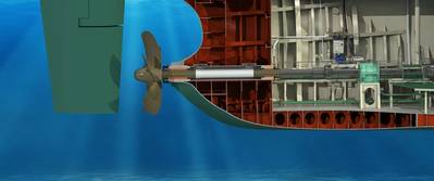 Thordon’s seawater lubricated propeller shaft bearing system eliminates oil pollution from the ocean and waterways (Image: Thordon Bearings)