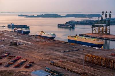 Operators of hulking car carriers are seeking relief from the U.S. Trade Representative's surprise plan to levy port fees on all foreign-built ships in that segment. Credit: Adobe Stock/hit1912