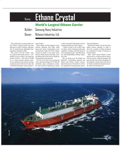 (Source: Maritime Reporter & Engineering News)