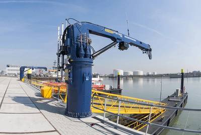 Palfinger's jetty crane - Credit: Palfinger