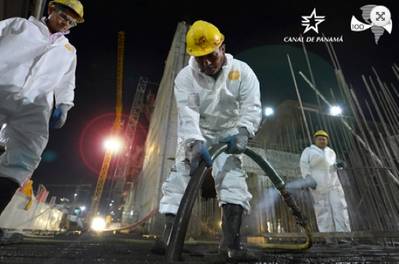 Panama Canal works site: Photo credit ACP