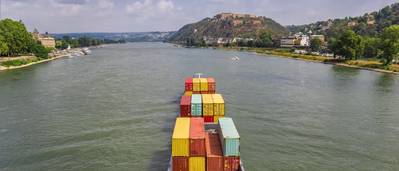 Panorama of a cargo ship on the river Rhine near Koblenz, Germany
©venemama/AdobeStock