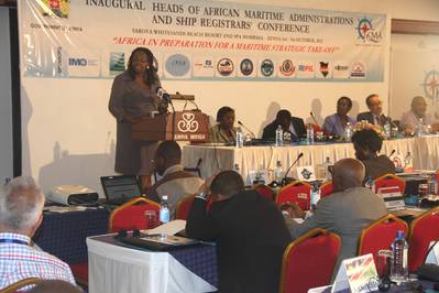 Participants at the opening ceremony of the African Maritime meeting held in Mombasa, Kenya.