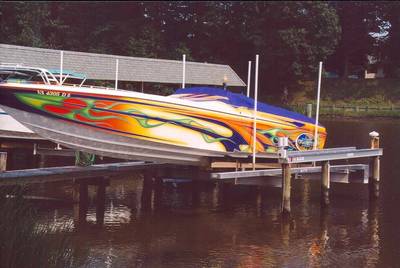 Patented Hi-Tide boat lifts can handle many styles and sizes of watercraft.
