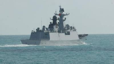 People’s Liberation Army-Navy Jiangkai-class frigate Hengyang (Source: Australian Department of Defence)