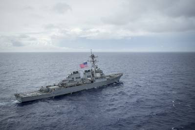 File photo: Arleigh Burke-class guided-missile destroyer USS Benfold (DDG 65) in August 2017 (U.S. Navy photo by Benjamin A. Lewis)