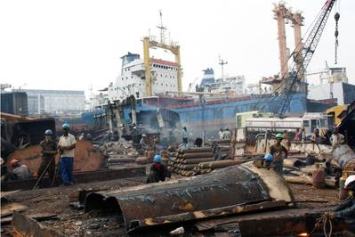 Photo courtesy of the NGO Shipbreaking Platform