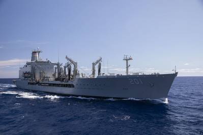 File photo: Fleet replenishment oiler USNS Patuxent (T-AO 201) (U.S. Army photo by Jacob Gleich)