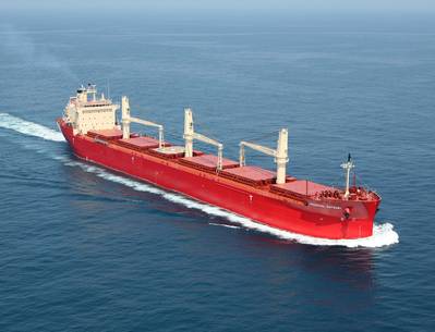 file photo: a foreign registered vessel plying thre Great Lakes.