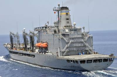 File photo: Military Sealift Command fleet replenishment oiler USNS Henry J. Kaiser (U.S. Navy photo by Stephen M. Votaw)
