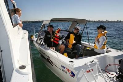 Photo of boaters in public domain