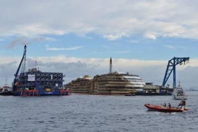 Photo: The parbuckling project