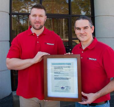 Pictured: Dan Pratt, Project Manager and Kyle Klicker, Quality Assurance Manager (Both co-managed the effort to get certified.) (Photo: Tandemloc)