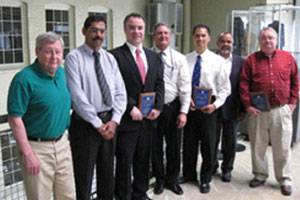 Pictured left to right: William Cahill, MARAD HQ Project Sponsor; Paul Varghese, Crowley Maritime Corporation; Ivan Radovic, NOVACES; Robert Babin, MARAD Gulf Region; Merwyn Oliveria, American Bureau of Shipping; George Kuchaparampil, MARAD Gulf Coast; and Grady Byrd, MARAD Gulf Coast