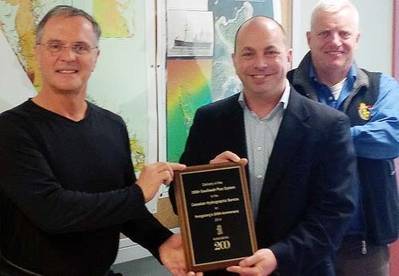 Plaque presentation: Photo Kongsberg