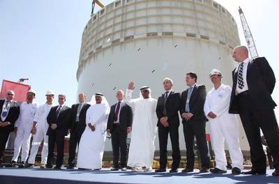 Prelude Turret sail-away: Photo credit Drydocks World