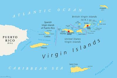 President Donald Trump's administration is considering a proposal to create an international shipping registry in the U.S. Virgin Islands as part of efforts to enlarge the tiny commercial shipping fleet flying the American flag. Credit: Adobe Stock/Peter Hermes Furian
