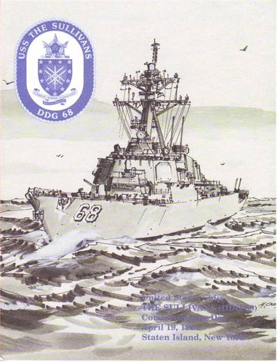 Program for the Commissioning Ceremony held of the USS The Sullivans DDG-68, held at Staten Island, New York on April 19, 1997.