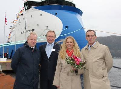 'Blue Prosper' Naming Ceremony: Photo credit Ulstein