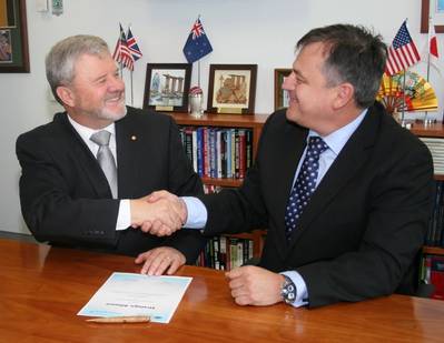 Raydon Gates, CEO of Lockheed Martin Australia, and Chief Defence Scientist Dr. Alex Zelinsky