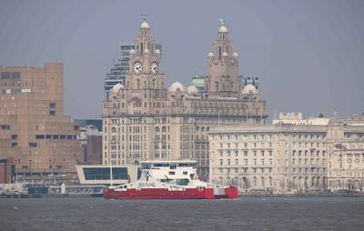 Red Kestrel sea trials April 2019 River Mersey - copyright Cammell Laird