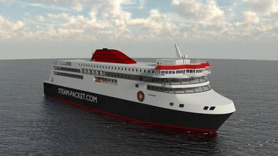 Rendering of the new IOMSP ferry Manxman (Image: IOMSP & Houlder)