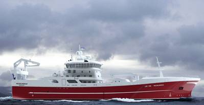 Rendering of a new trawler to be built for Reseach Fishing Co (Image: Wärtsilä)