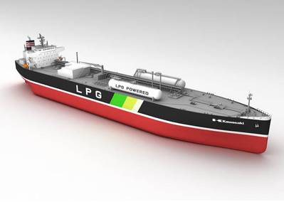 Rendering of an LPG dual-fueled very large gas carrier (VLGC) ordered by NYK. (Image: NYK)